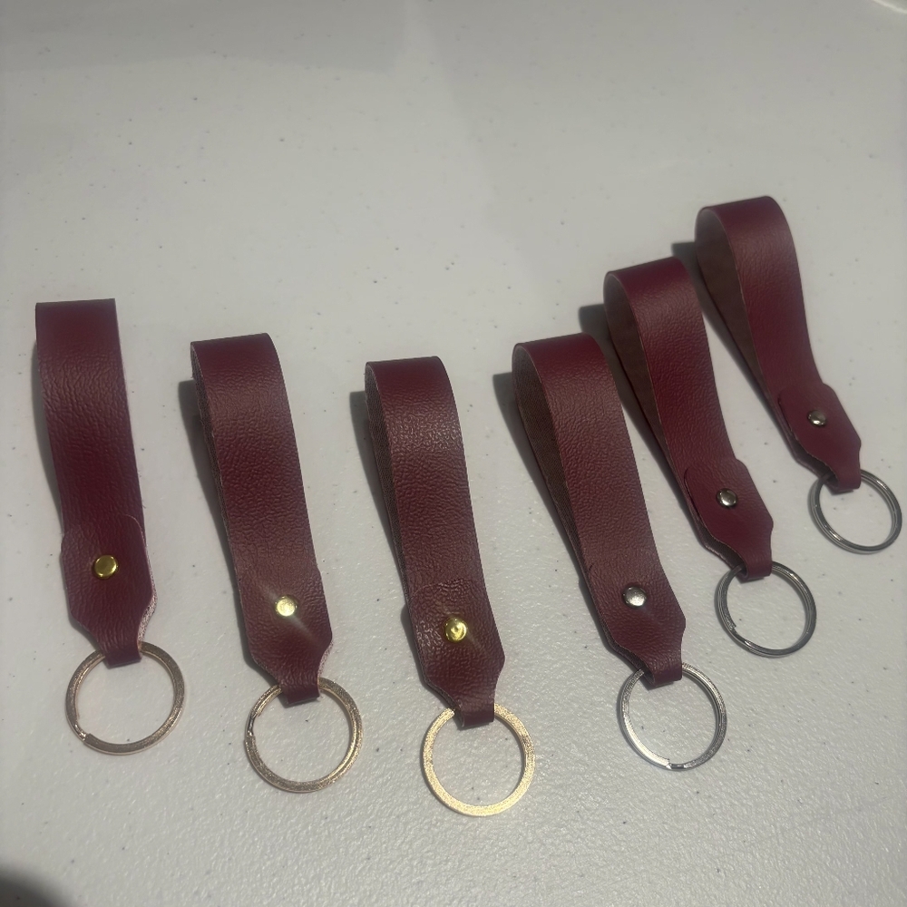 FREE WITH ALL ORDERS: Berry Faux Leather Keychain